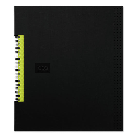 Oxford Idea Collective Professional Wirebound Hardcover Notebook, 1-Subject, Medium/College Rule, Black Cover, (80) 11 x 8.5 Sheets (56895)