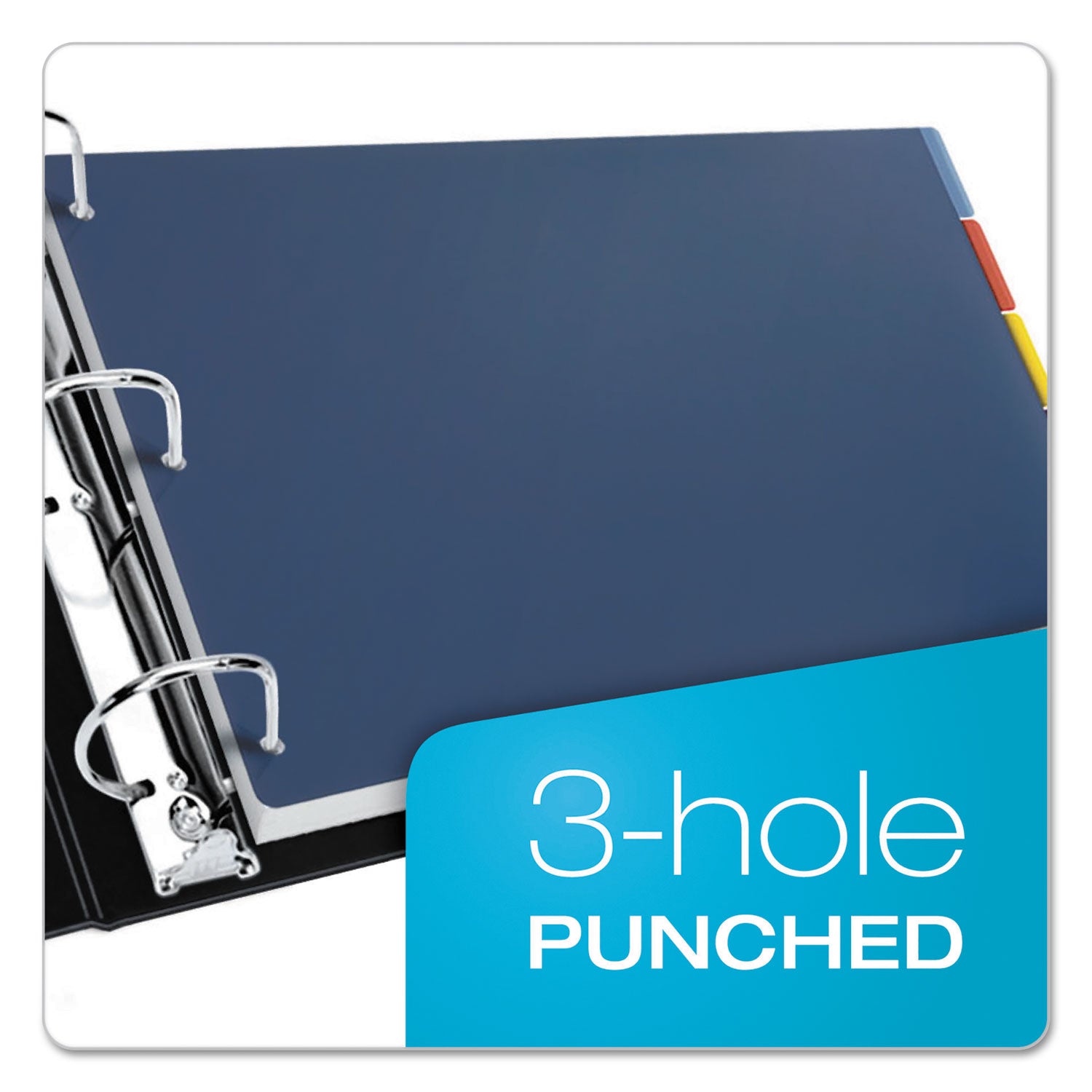 Cardinal Tabloid-Size Poly Index Divider, 5-Tab, 11 x 17, Assorted, 1 Set (84250)