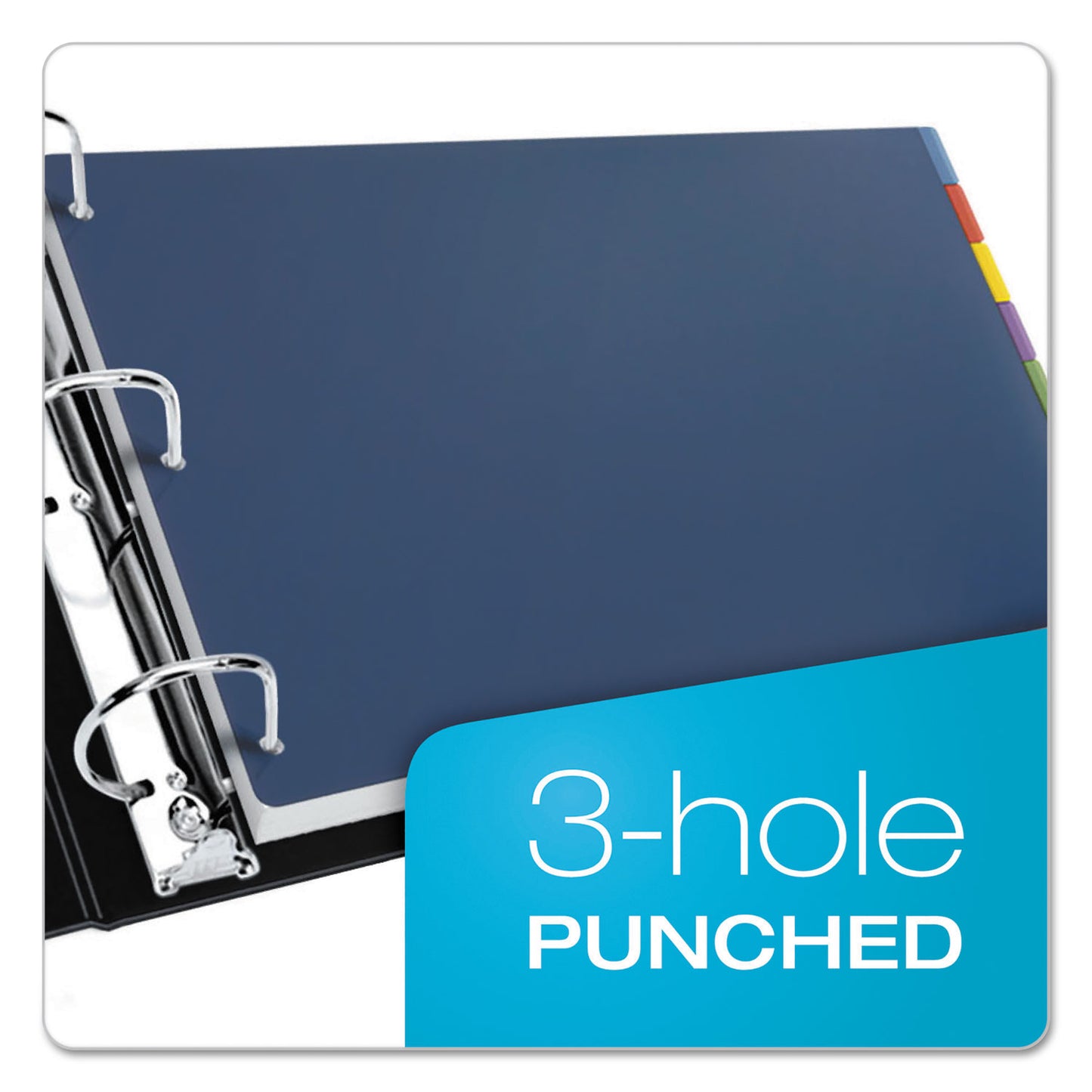 Cardinal Tabloid-Size Poly Index Divider, 8-Tab, 11 x 17, Assorted, 1 Set (84251)