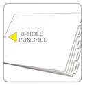 Cardinal Write 'n Erase Tabloid Index Dividers, 8-Tab, 11 x 17, White, 1 Set (84271)