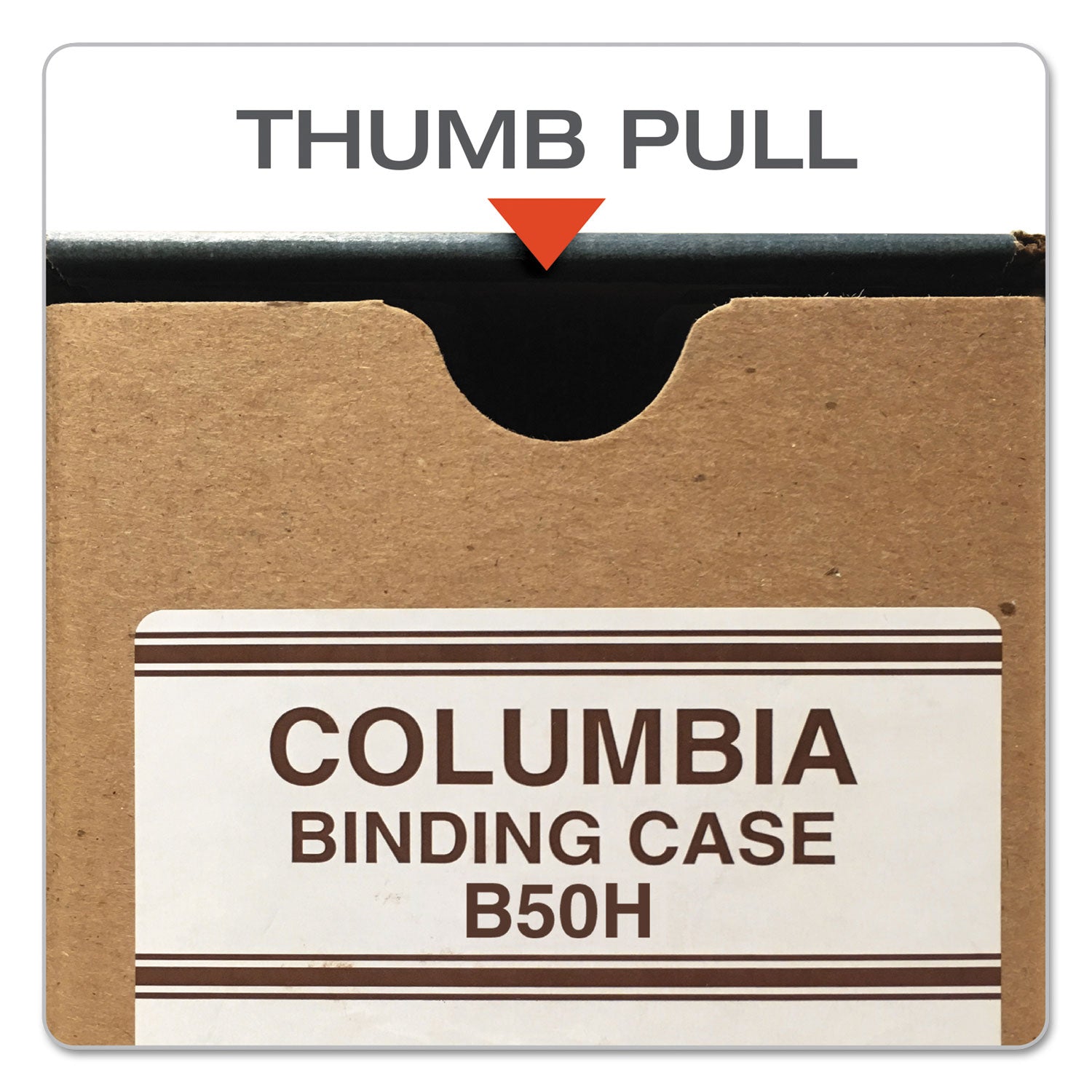 Globe-Weis COLUMBIA Recycled Binding Cases, 2 Rings, 3.13" Capacity, 11 x 8.5, Kraft (B50H)