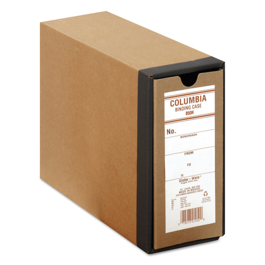 Globe-Weis COLUMBIA Recycled Binding Cases, 2 Rings, 3.13" Capacity, 11 x 8.5, Kraft (B50H)