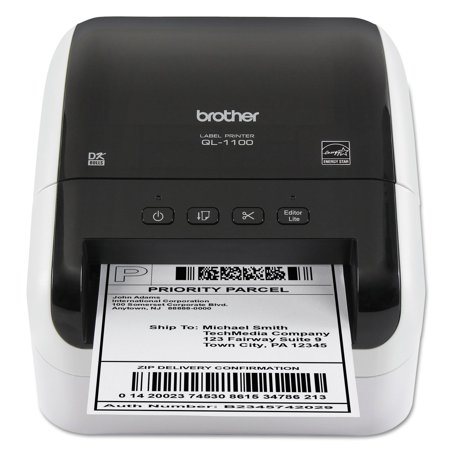 Brother QL-1100 Wide Format Professional Label Printer, 69 Labels/min Print Speed, 6.7 x 8.7 x 5.9