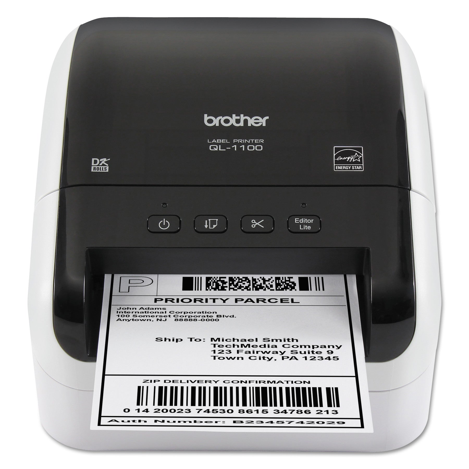 Brother QL-1100 Wide Format Professional Label Printer, 69 Labels/min Print Speed, 6.7 x 8.7 x 5.9