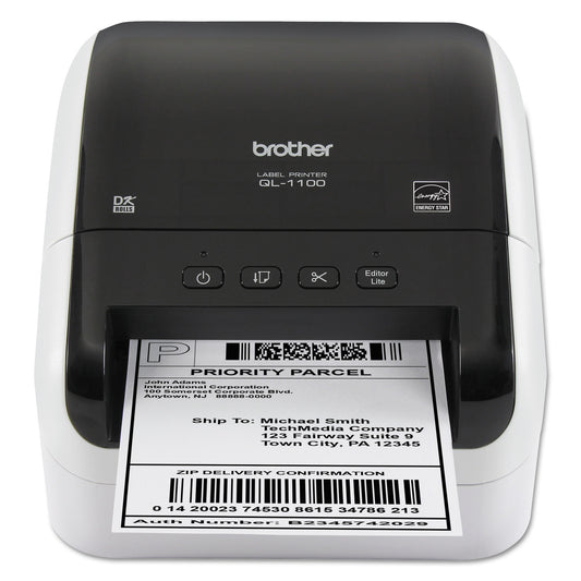 Brother QL-1100 Wide Format Professional Label Printer, 69 Labels/min Print Speed, 6.7 x 8.7 x 5.9