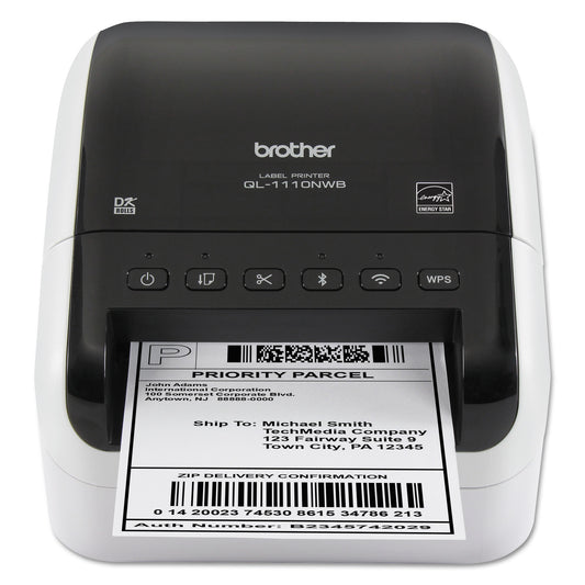 Brother QL-1110NWB Wide Format Professional Label Printer, 69 Labels/min Print Speed, 6.7 x 8.7 x 5.9