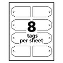 Avery Printable Rectangular Tags with Strings, 2 x 3.5, Matte White, 96/Pack (22802)