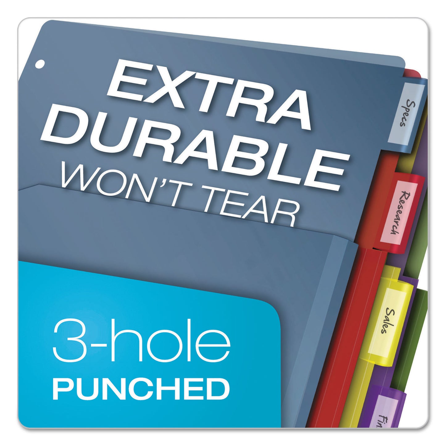 Cardinal Expanding Pocket Index Dividers, 5-Tab, 11 x 8.5, Assorted, 1 Set (84012)