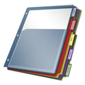 Cardinal Expanding Pocket Index Dividers, 5-Tab, 11 x 8.5, Assorted, 1 Set (84012)