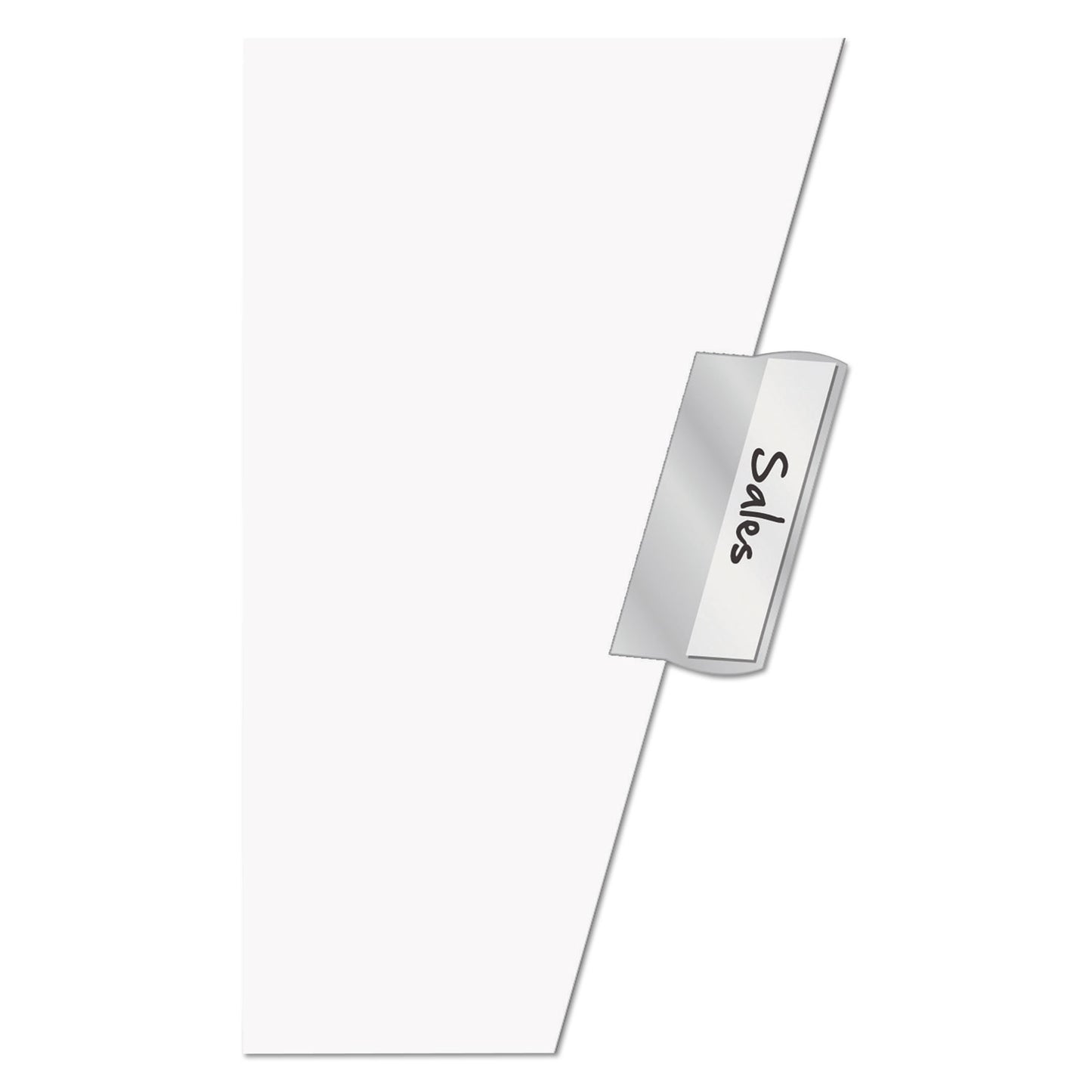 Cardinal Paper Insertable Dividers, 5-Tab, 11 x 17, White, Clear Tabs, 1 Set (84812)
