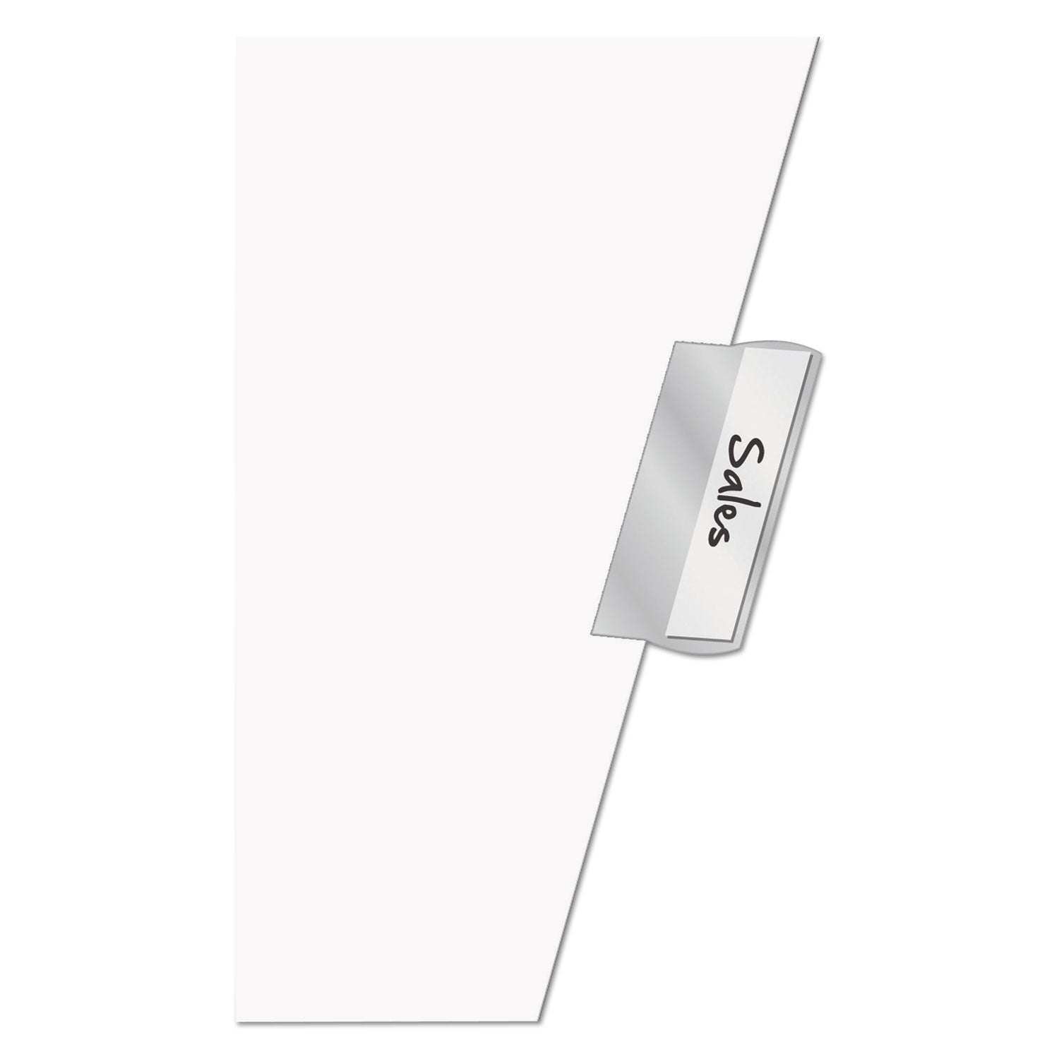 Cardinal Paper Insertable Dividers, 5-Tab, 11 x 17, White, Clear Tabs, 1 Set (84812)