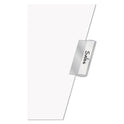 Cardinal Paper Insertable Dividers, 8-Tab, 11 x 17, White, Clear Tabs, 1 Set (84815)
