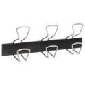 Alba Wall-Mount Coat Hooks, 18.11 x 2.95 x 6.45, Metal, Silver, 22 lb Capacity (PMPRO3M)