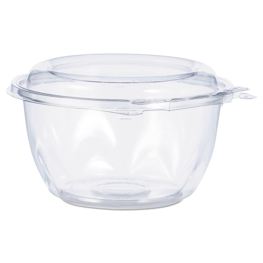 Dart Tamper-Resistant, Tamper-Evident Bowls with Dome Lid, 16 oz, 5.5" Diameter x 3.1"h, Clear, Plastic, 240/Carton (CTR16BD)