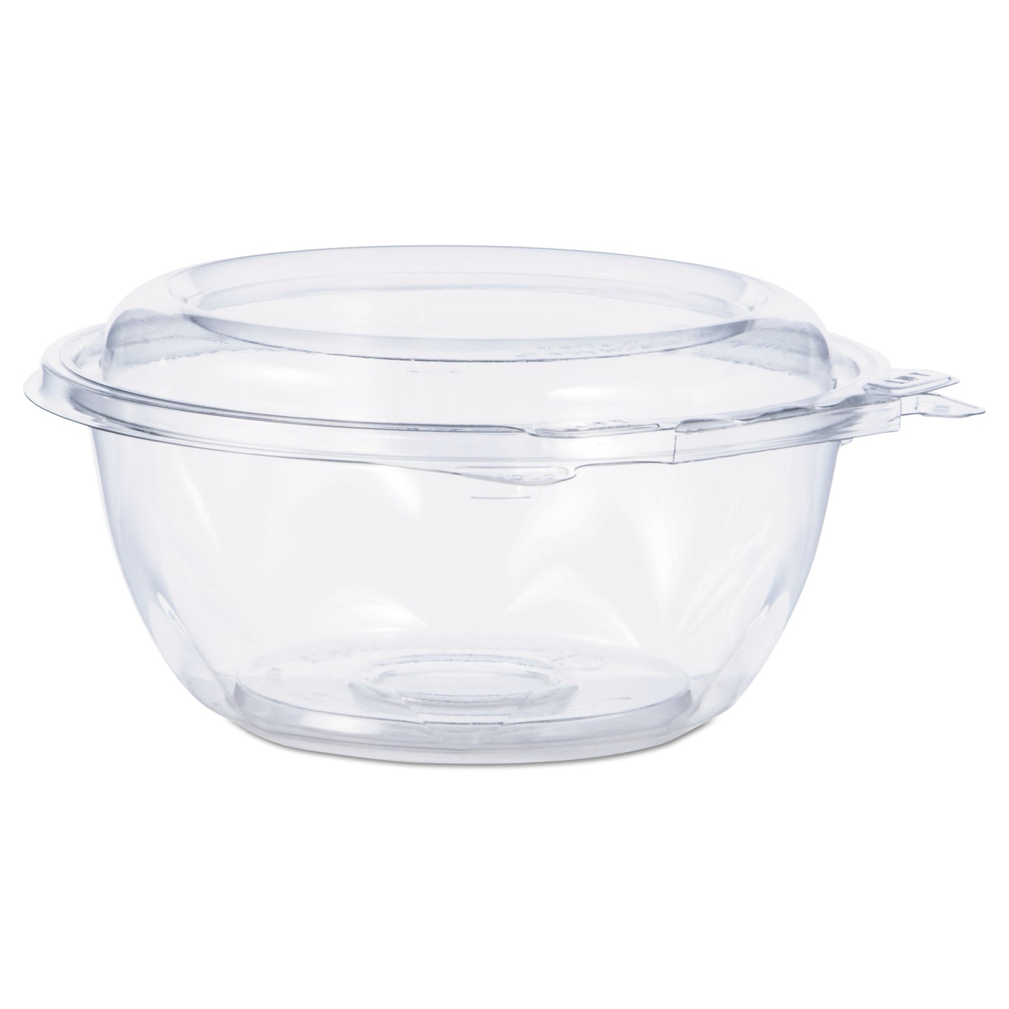 Dart Tamper-Resistant, Tamper-Evident Bowls with Dome Lid, 12 oz, 5.5" Diameter x 2.6"h, Clear, Plastic, 240/Carton (CTR12BD)