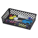 Officemate Recycled Supply Basket, Plastic, 10.06 x 6.13 x 2.38, Black, 2/Pack (26202)