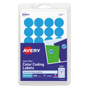 Avery Printable Self-Adhesive Removable Color-Coding Labels, 0.75" dia, Light Blue, 24/Sheet, 42 Sheets/Pack, (5461) (05461)