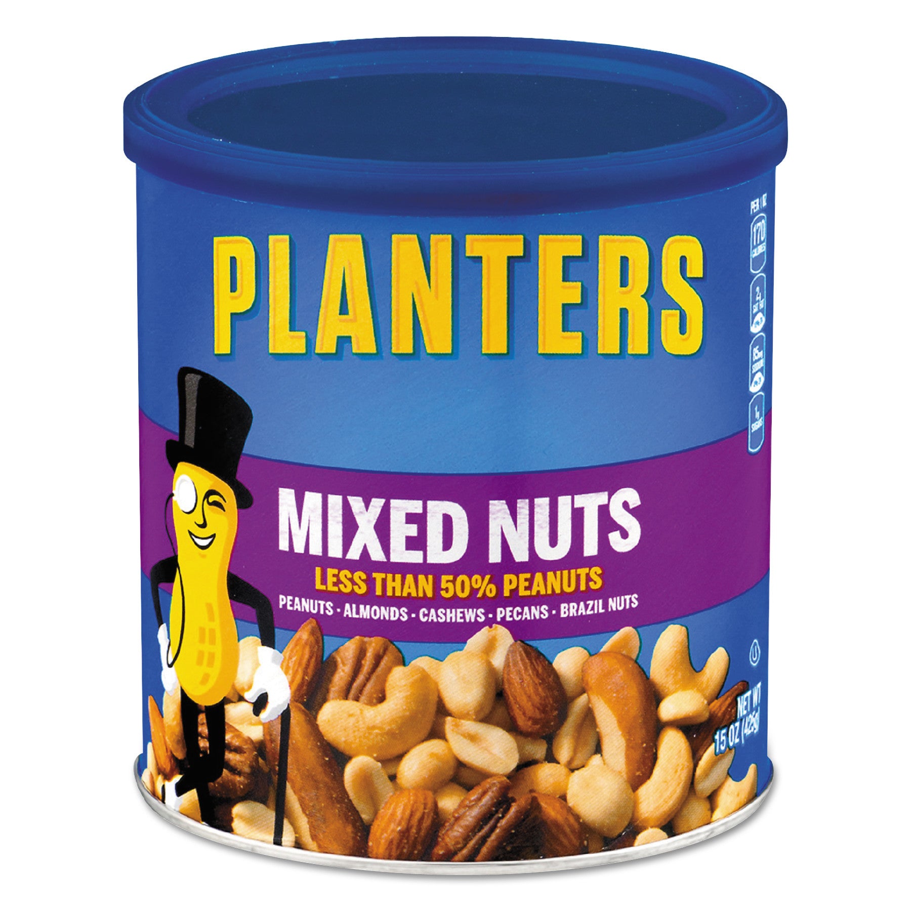 Planters Mixed Nuts, 15 oz Can (01670)