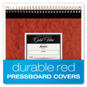 Ampad Gold Fibre Retro Wirebound Writing Pads, Wide/Legal and Quadrille Rule, Red Cover, 70 White 8.5 x 11.75 Sheets (20008R)