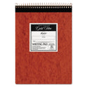 Ampad Gold Fibre Retro Wirebound Writing Pads, Wide/Legal and Quadrille Rule, Red Cover, 70 White 8.5 x 11.75 Sheets (20008R)