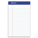 Ampad Recycled Writing Pads, Narrow Rule, Politex Green Kelsu Headband, 50 White 5 x 8 Sheets, Dozen (20154)