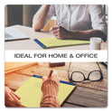 Ampad Perforated Writing Pads, Wide/Legal Rule, 50 Canary Yellow 8.5 x 11.75 Sheets, Dozen (20220)