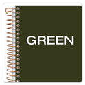 Ampad Gold Fibre Personal Notebooks, 1-Subject, Medium/College Rule, Classic Green Cover, (100) 7 x 5 Sheets (20801)