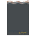 Ampad Gold Fibre Steno Pads, Gregg Rule, Designer Diamond Pattern Gray/Gold Cover, 100 White 6 x 9 Sheets (20808)