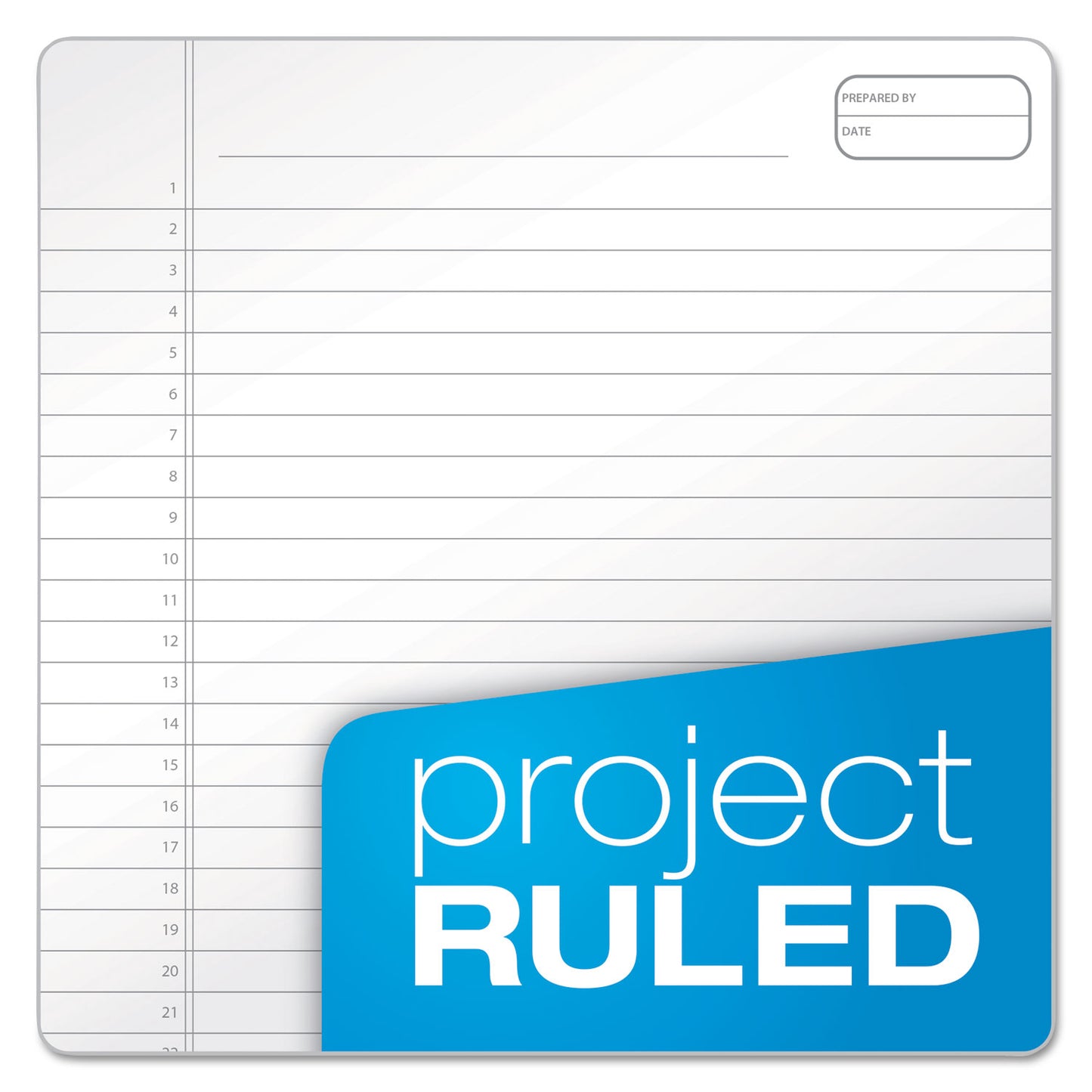 Ampad Gold Fibre Wirebound Project Notes Pad, Project-Management Format, Navy Cover, 70 White 8.5 x 11.75 Sheets (20815)