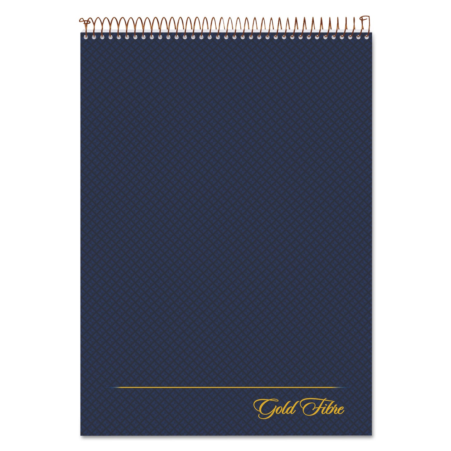 Ampad Gold Fibre Wirebound Project Notes Pad, Project-Management Format, Navy Cover, 70 White 8.5 x 11.75 Sheets (20815)