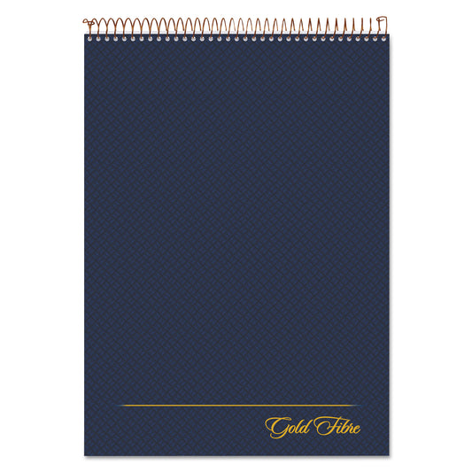 Ampad Gold Fibre Wirebound Project Notes Pad, Project-Management Format, Navy Cover, 70 White 8.5 x 11.75 Sheets (20815)