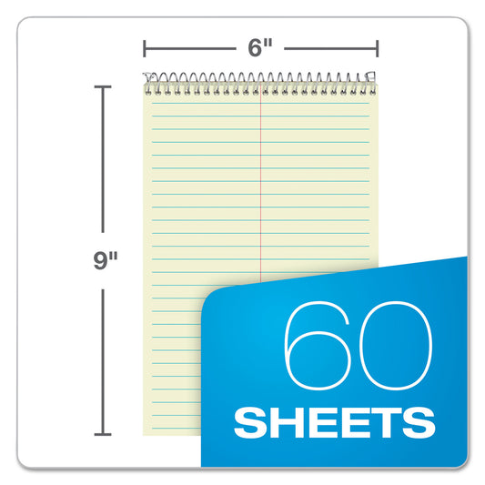 Ampad Steno Pads, Gregg Rule, Tan Cover, 60 Green-Tint 6 x 9 Sheets (25270)