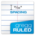 Earthwise by Ampad Recycled Reporter's Notepad, Gregg Rule, White Cover, 70 White 4 x 8 Sheets (25280)