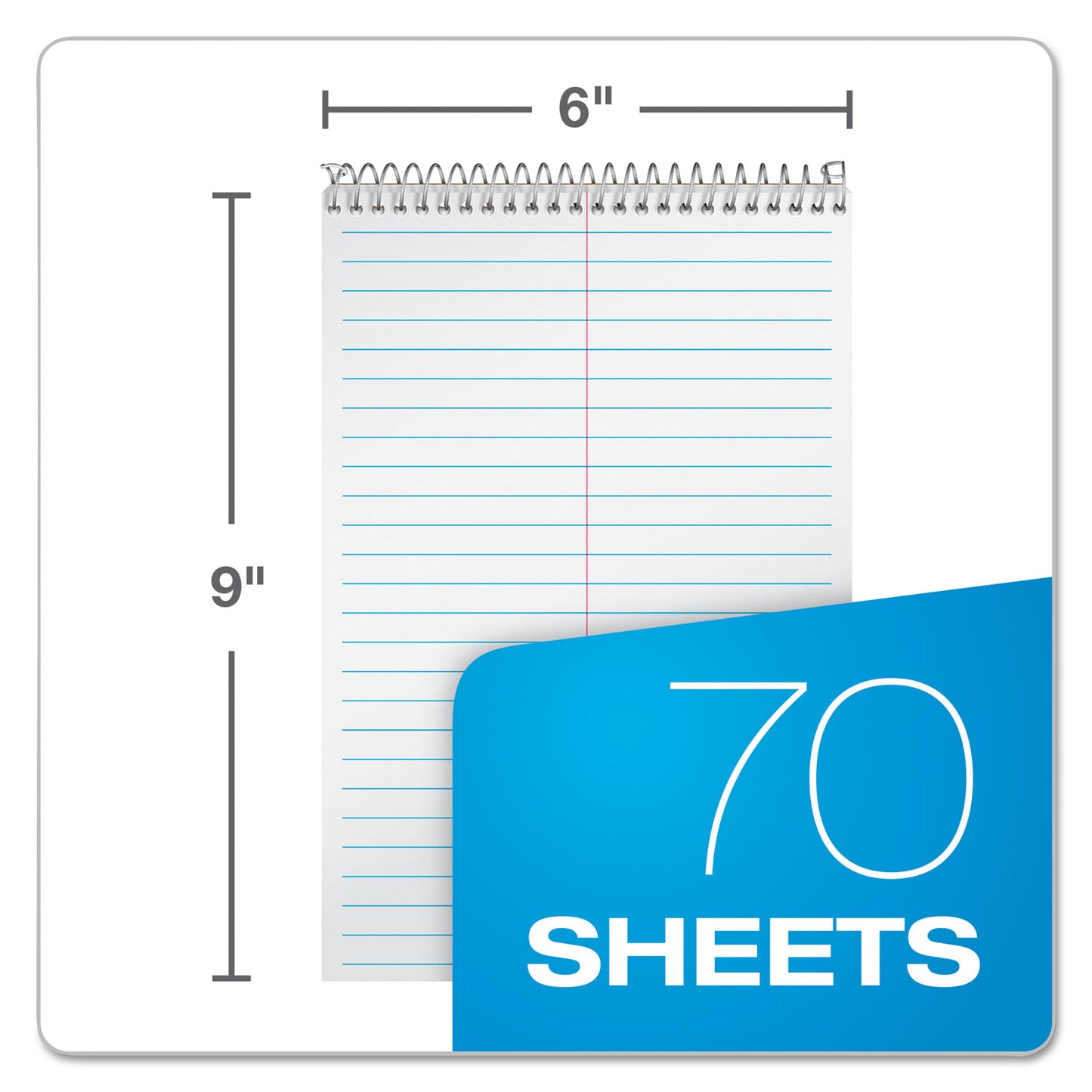 Ampad Steno Pads, Gregg Rule, Tan Cover, 70 White 6 x 9 Sheets (25472)