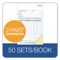 Adams 2-Part Sales Book, 12 Lines, Two-Part Carbon, 6.69 x 4.19, 50 Forms Total (DC4705)