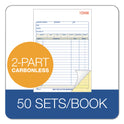 Adams 2-Part Sales Book, 18 Lines, Two-Part Carbon, 7.94 x 5.56, 50 Forms Total (DC5805)