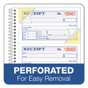 Adams 2-Part Receipt Book, Two-Part Carbonless, 4.75 x 2.75, 4 Forms/Sheet, 200 Forms Total (SC1152)