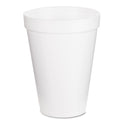 Dart Foam Drink Cups, 12 oz, White, 25/Pack (12J12BG)