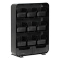 Mind Reader Baggy Nine-Drawer Tea Bag and Accessory Holder, 10.24 x 4.33 x 13.11, Black (TBORGBLK)