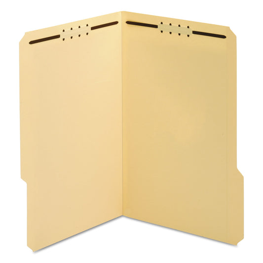 Pendaflex Top Tab Fastener Folder, 0.75" Expansion, 2 Fasteners, Legal Size, Manila Exterior, 50/Box (1953718)