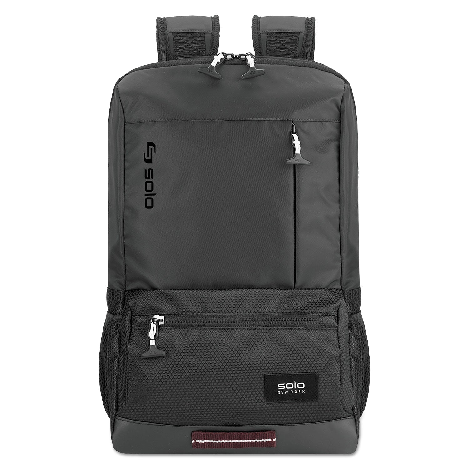 SOLO Draft Backpack, Fits Devices Up to 15.6", Nylon, 6.25 x 18.12 x 18.12, Black (VAR7014)