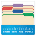Pendaflex Color Tab File Folders, 1/3-Cut Tabs: Assorted, Letter Size, 0.75" Expansion, Manila, 50/Box (84101)