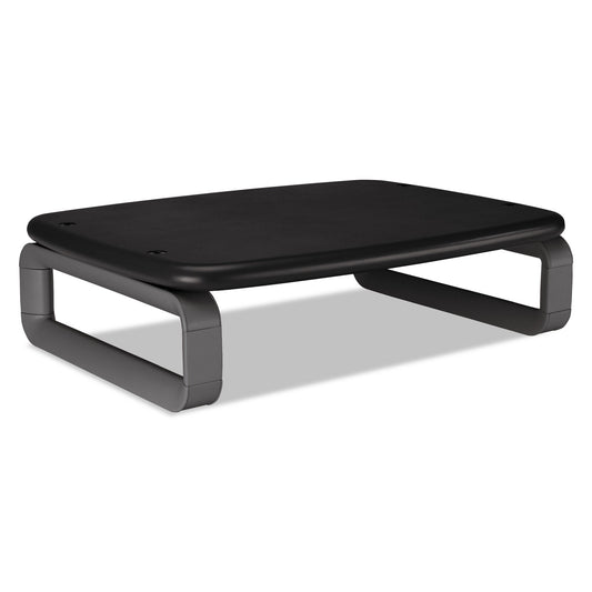 Kensington Monitor Stand with SmartFit, For 24" Monitors, 15.5" x 12" x 3" to 6", Black/Gray, Supports 80 lbs (60089)