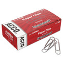 Acco Paper Clips, Jumbo, Smooth, Silver, 100 Clips/Box, 10 Boxes/Pack (72580)