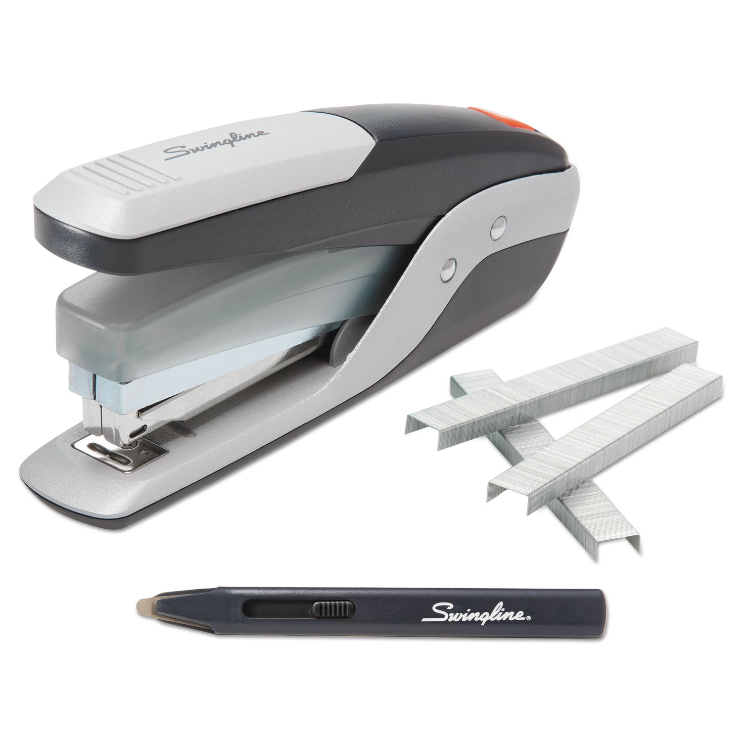 Swingline Quick Touch Stapler Value Pack, 28-Sheet Capacity, Black/Silver (64580)