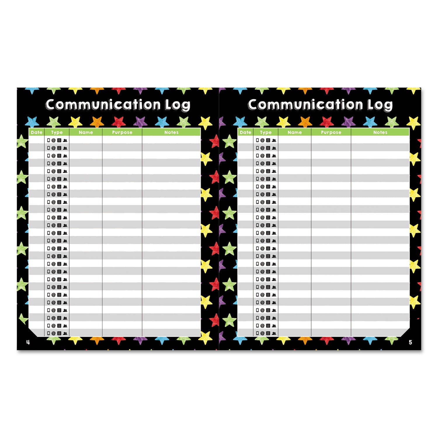 Carson-Dellosa Teacher Planner, Weekly/Monthly, Two-Page Spread (Seven Classes), 10.88 x 8.38, Balloon Theme, Black Cover (105000)