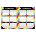 Carson-Dellosa Teacher Planner, Weekly/Monthly, Two-Page Spread (Seven Classes), 10.88 x 8.38, Balloon Theme, Black Cover (105000)