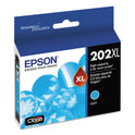 Epson T202XL220-S (202XL) Claria High-Yield Ink, 470 Page-Yield, Cyan