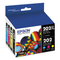 Epson T202XL-BCS (202XL) Claria High-Yield Ink, 550/165 Page-Yield, Cyan/Magenta/Yellow