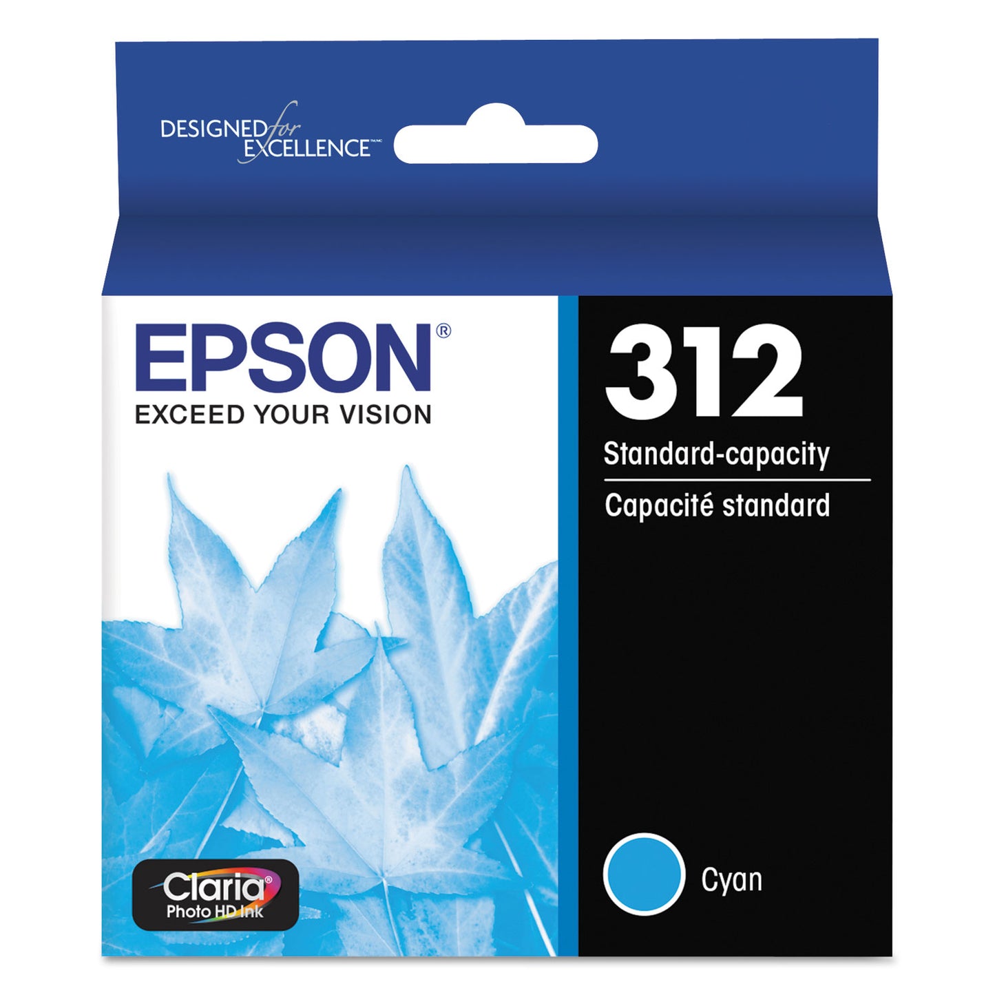 Epson T312220-S (312XL) Claria Ink, 360 Page-Yield, Cyan
